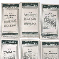 Ringer's c. 1920s Optical Illusion Cigarette Cards, Complete Set of 25