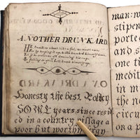 Extraordinary 1865 George Birkenheld Fraktur Writing Commonplace Book