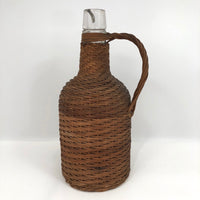 Wicker Covered Demijohn with Handle