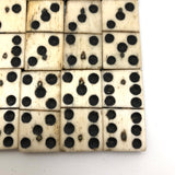 Wonderfully Wonky Double Six Set of Handmade Bone Dominoes + Many Extras