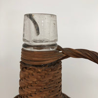 Wicker Covered Demijohn with Handle