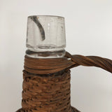 Wicker Covered Demijohn with Handle