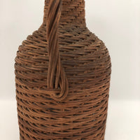 Wicker Covered Demijohn with Handle