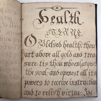 Extraordinary 1865 George Birkenheld Fraktur Writing Commonplace Book