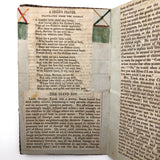 Charming Small 1840s Cloth Covered Scrapbook/Ledger