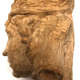 Lovely Vintage Carved Head with Crown, Presumed St. Jadwiga of Poland