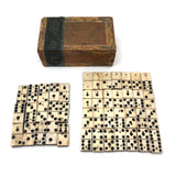 Wonderfully Wonky Double Six Set of Handmade Bone Dominoes + Many Extras