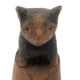 Carved Shoe with Bear Cub Inside!