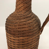 Wicker Covered Demijohn with Handle