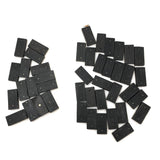 Wonderfully Wonky Double Six Set of Handmade Bone Dominoes + Many Extras