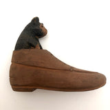 Carved Shoe with Bear Cub Inside!