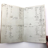Charming Small 1840s Cloth Covered Scrapbook/Ledger