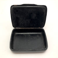 Japanese Lacquer Snuff Box with Woman in Kimono