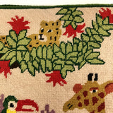 RESCUE: Charming Needlepoint and Corduroy Book Cover with Animals
