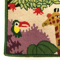 RESCUE: Charming Needlepoint and Corduroy Book Cover with Animals