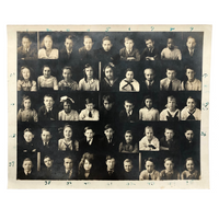 Earlyish 20th Century School Headshot Photos Contact Sheet