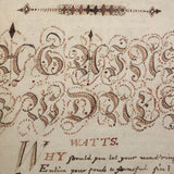 Extraordinary 1865 George Birkenheld Fraktur Writing Commonplace Book