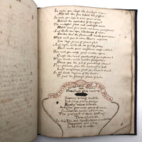 Extraordinary 1865 George Birkenheld Fraktur Writing Commonplace Book