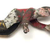 Old Tin Litho Jockey with Yellow Boots