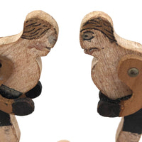 Charming c. 1930 Wooden Boxing Toy, Sharkey vs. Schmeling