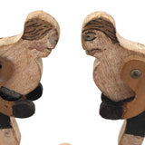 Charming c. 1930 Wooden Boxing Toy, Sharkey vs. Schmeling