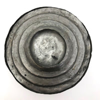 Hand-Hammered Lidded Round Tin Cooking and Serving Dish