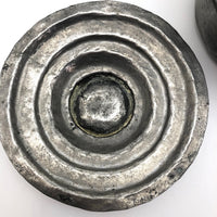 Hand-Hammered Lidded Round Tin Cooking and Serving Dish