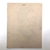 W.F Fancher 1912 Left Handed Ink Portrait