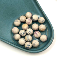 Unfired Hand-Painted Clay China Marbles - Sold Individually