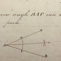 Samuel Gifford c. 1830s Geometry School Notebook with Small Diagrams