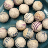 Unfired Hand-Painted Clay China Marbles - Sold Individually