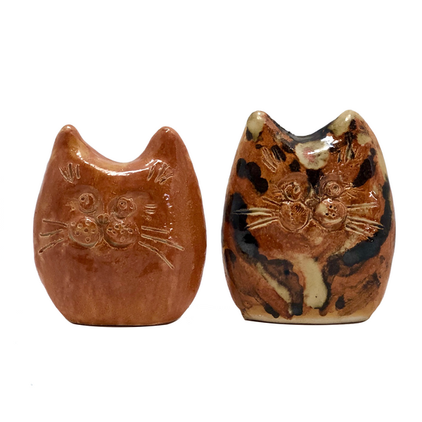 Handmade Little Pottery Cats - Sold Individually