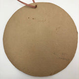 Antique Folk Art Painting on Cardboard of Boy's "First Attempt" at Shaving