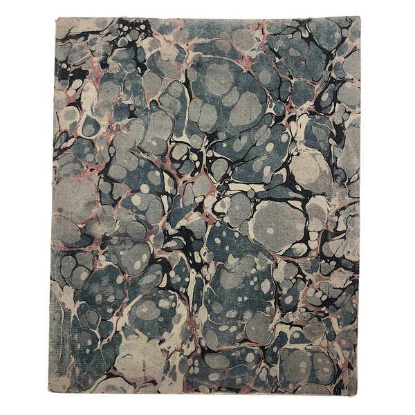 James Gifford 1804 Geometry Notebook, Hand-marbled Cover, Partially Filled