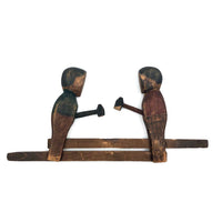 Wonderful Old Mechanical Woodchoppers Folk Art Toy