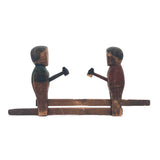 Wonderful Old Mechanical Woodchoppers Folk Art Toy