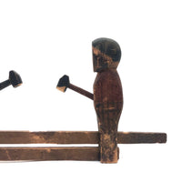 Wonderful Old Mechanical Woodchoppers Folk Art Toy