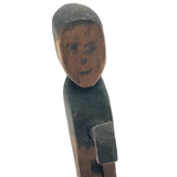 Wonderful Old Mechanical Woodchoppers Folk Art Toy