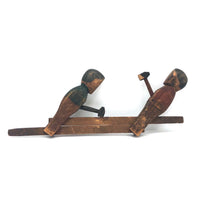 Wonderful Old Mechanical Woodchoppers Folk Art Toy