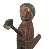 Wonderful Old Mechanical Woodchoppers Folk Art Toy