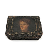 Little Wooden Florentine Box with Portrait