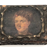 Little Wooden Florentine Box with Portrait