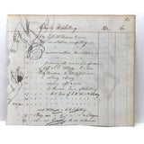 Graphite and Crayon Drawing on 1879 Ledger Page: Pirate and Soldier