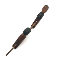 Wonderful Old Mechanical Woodchoppers Folk Art Toy
