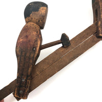 Wonderful Old Mechanical Woodchoppers Folk Art Toy