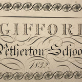 Samuel Gifford 1832 Large (90 pg) Geometry Notebook, Petherton School