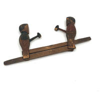 Wonderful Old Mechanical Woodchoppers Folk Art Toy