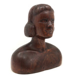 Marvelous Folk Art Carved Female Bust