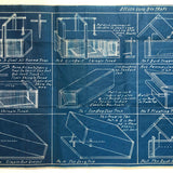 Eleven Good Box Traps - Original c. 1920s Wee-Sho-U Co. Detroit Blueprint