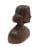 Marvelous Folk Art Carved Female Bust